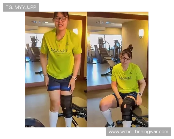 李月汝比赛中佩戴左膝金属护具，伤病影响明显